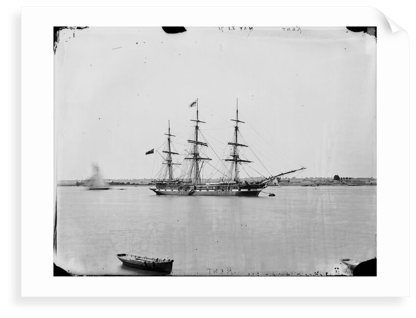 Three masted ship 'Kent' (1853) on 21st May 1871 by unknown