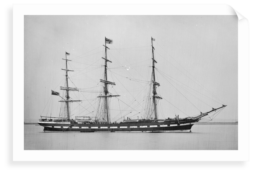 Photograph of the 'Camperdown' (Br, 1875) 13 April 1876 by unknown