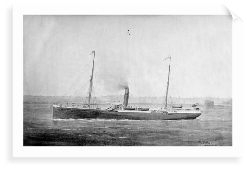 'Marmion' cargo steamer, short sea, copy of a painting by unknown