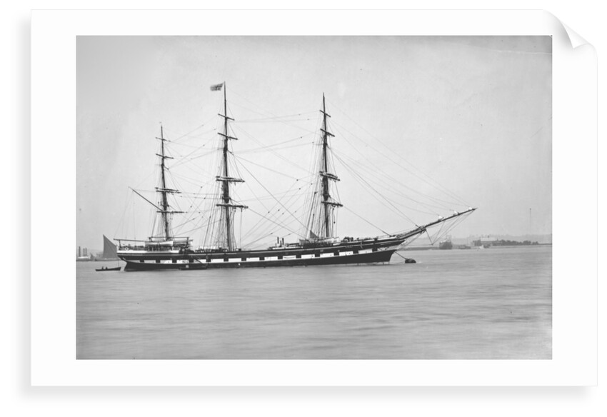Distant starboard side view of the vessel Waitangi (1874) by F C Gould & Son
