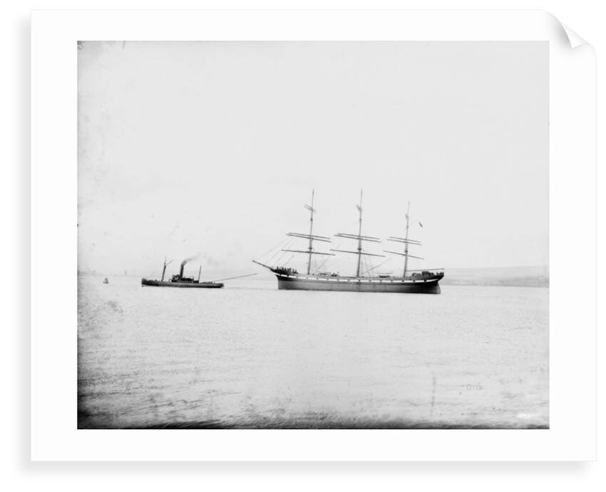 The 'Pendeen' (Br, 1896) in tow of the tug 'Hercules', probably when new by unknown