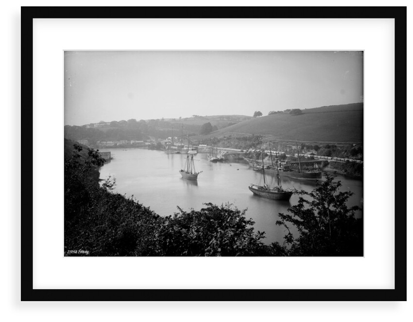 'Clio' (1873); 'Oneida' (1866); Fowey, Cornwall by Francis Frith & Co.