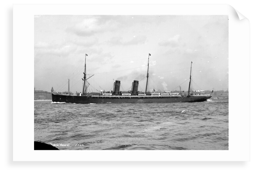 Passenger liner 'Umbria' (Br, 1884) Cunard S S Co Ltd. by Francis Frith & Co.