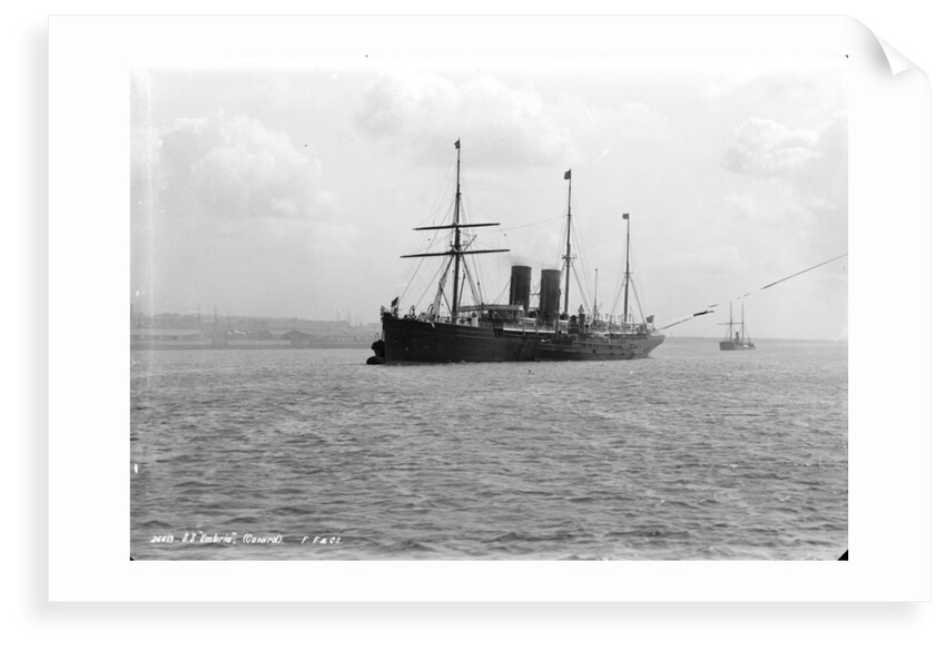 Passenger liner 'Umbria' (Br, 1884) Cunard S S Co Ltd. by Francis Frith & Co.