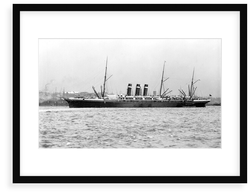 Passenger liner 'City of New York' (1888) at anchor, River Mersey, Liverpool by unknown