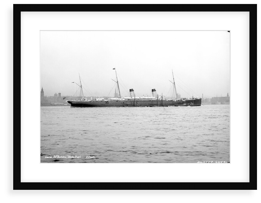 Passenger liner 'Teutonic' (Br, 1889), Oceanic Steam Nav Co Ltd (White Star Line) by National Maritime Museum