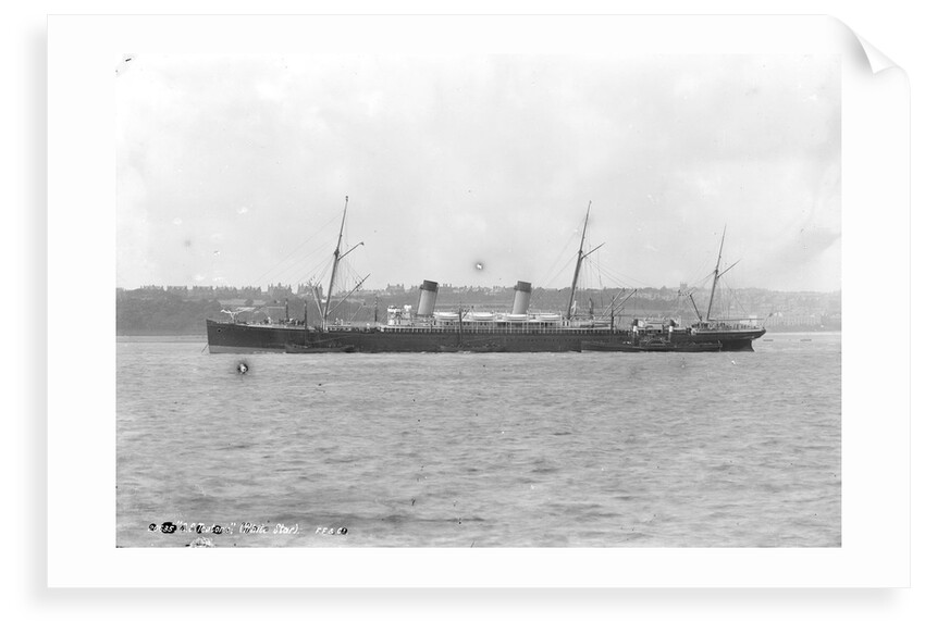 Passenger liner 'Teutonic' (Br, 1889), Oceanic Steam Nav Co Ltd (White Star Line) by National Maritime Museum