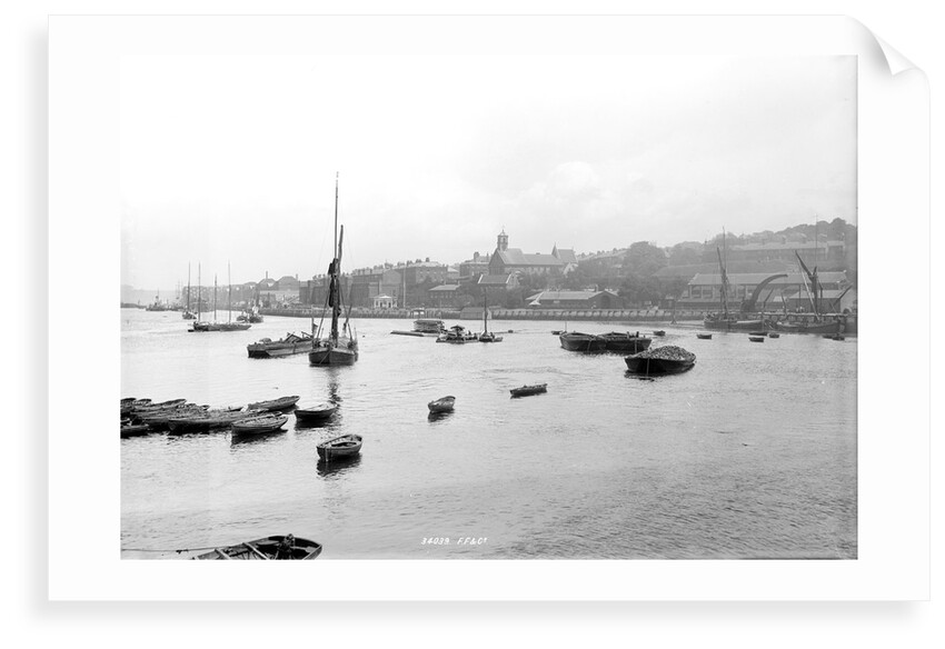 Chatham, Kent, looking north-north-east from Sun Pier down the River Medway by National Maritime Museum