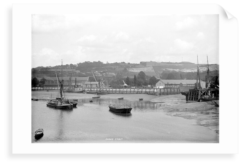 Chatham, Kent, looking north-north-east from Sun Pier down the River Medway by National Maritime Museum