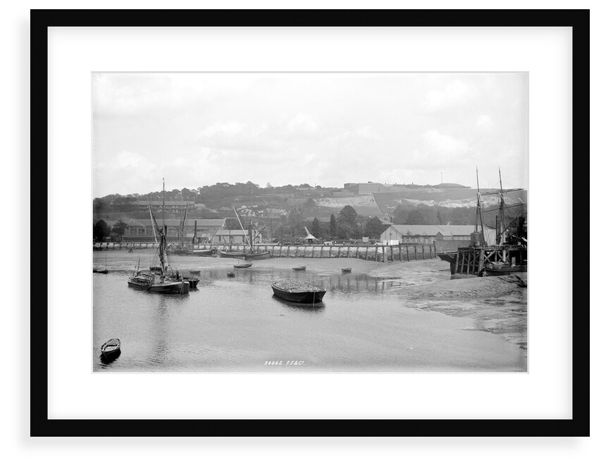 Chatham, Kent, looking north-north-east from Sun Pier down the River Medway by National Maritime Museum