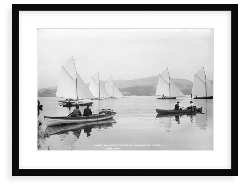 Yachts and pulling skiffs on the lake at Bowness, Lake Windermere by National Maritime Museum