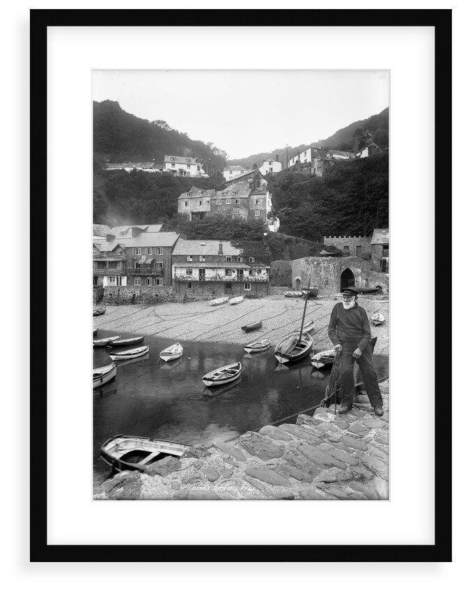 Clovelly Harbour and Village, Devon by Francis Frith & Co.
