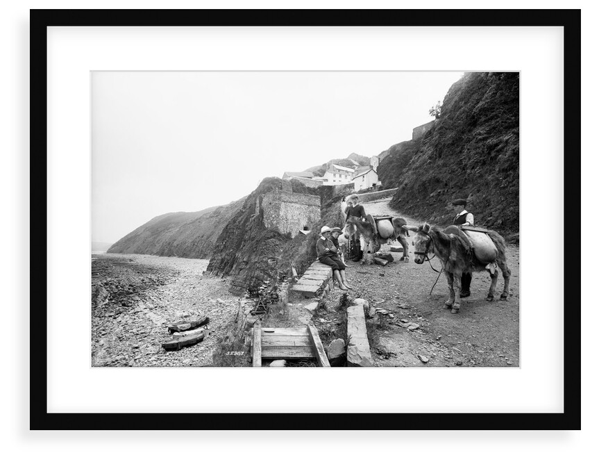 Pack donkeys, Bucks Mills, Devon by Francis Frith & Co.