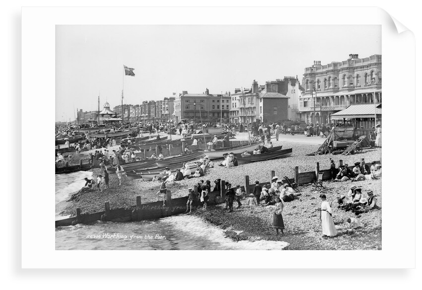 View from the pier, Worthing, Sussex by Francis Frith & Co.