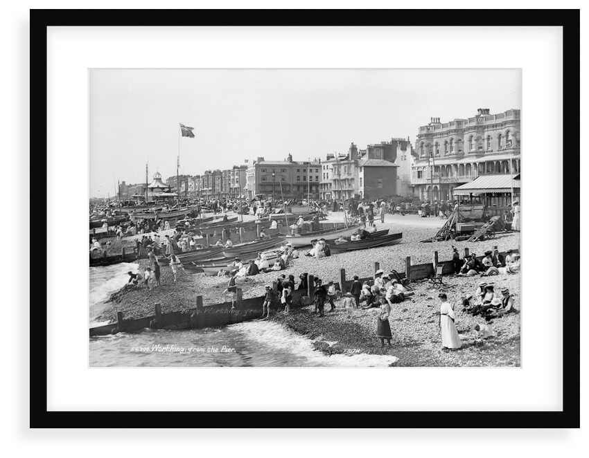 View from the pier, Worthing, Sussex by Francis Frith & Co.