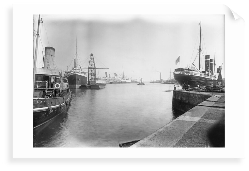 The Empress Docks at Southampton with tug 'Ajax', 'Amazon' and 'St Paul' by unknown