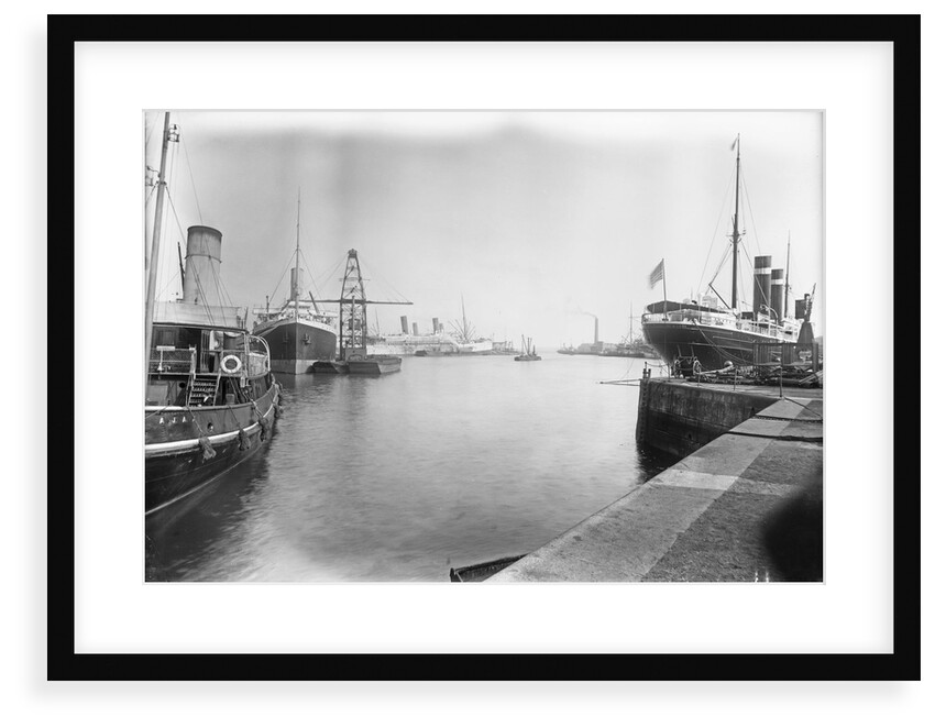 The Empress Docks at Southampton with tug 'Ajax', 'Amazon' and 'St Paul' by unknown