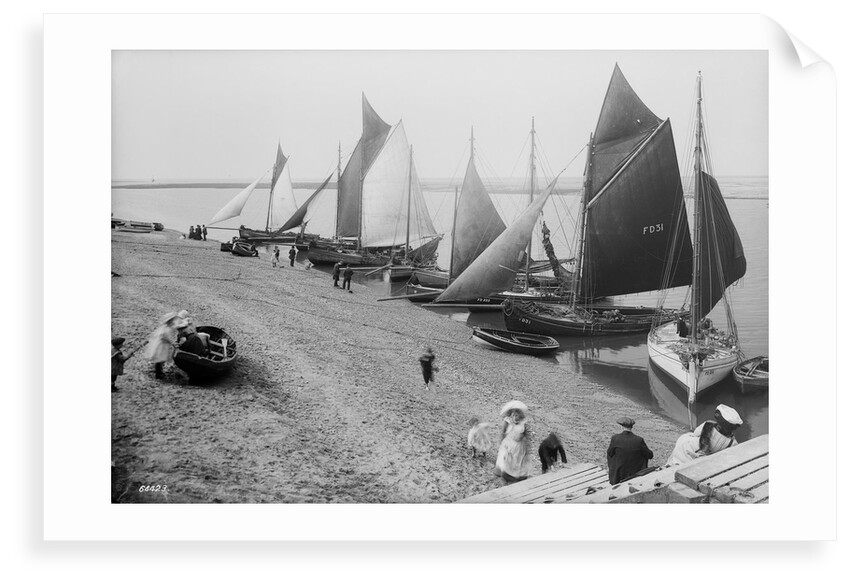 Fleetwood Beach and holidaymakers, Lancashire by Francis Frith & Co.