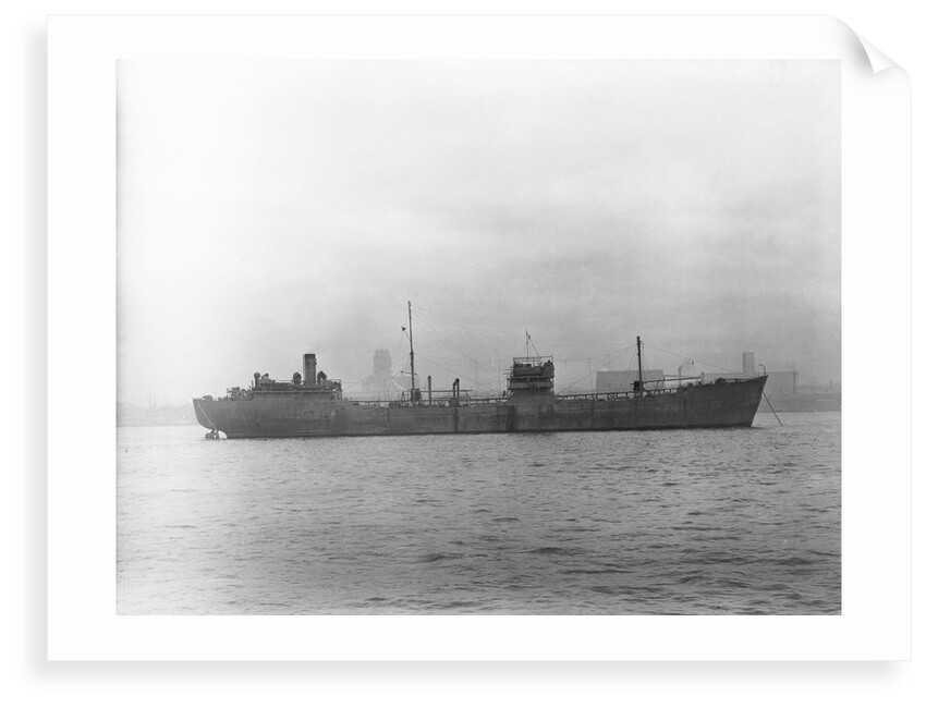 'Empire Silver' (Br, 1941) tanker, at anchor in the River Mersey by Anonymous