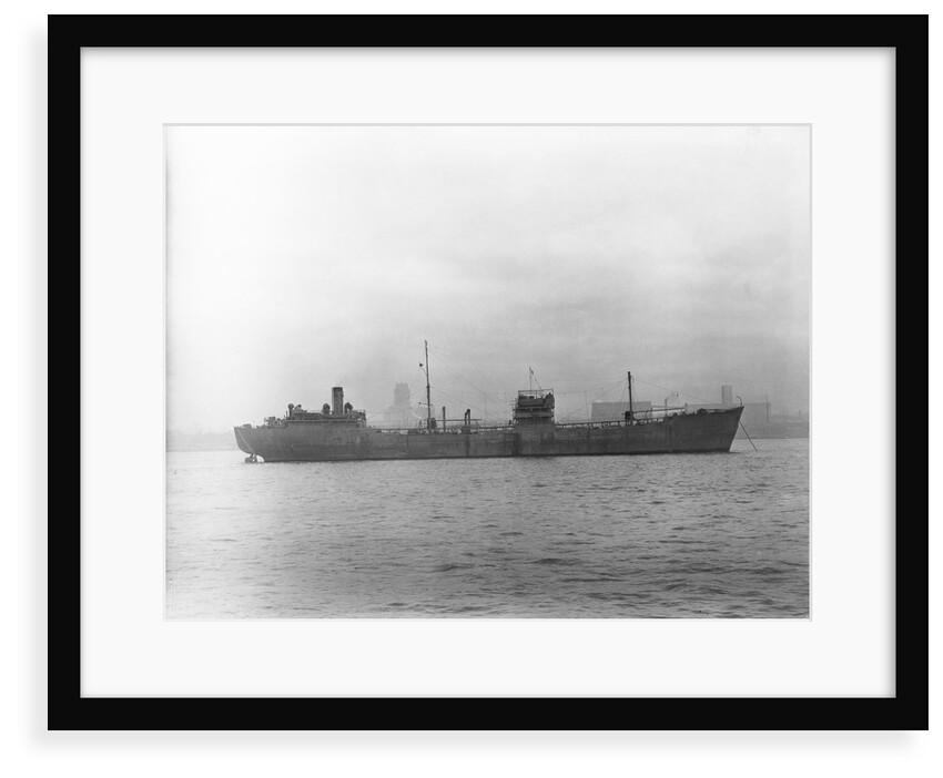 'Empire Silver' (Br, 1941) tanker, at anchor in the River Mersey by Anonymous