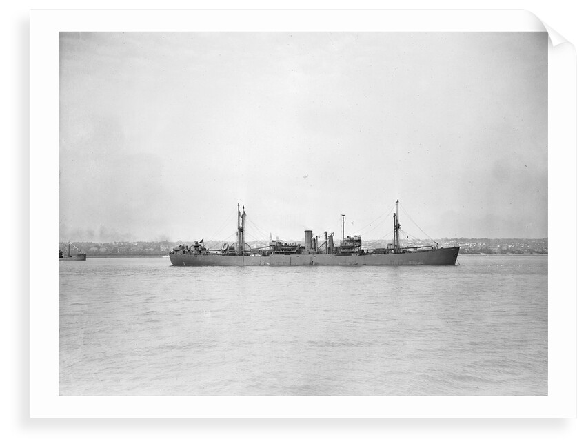 'Ocean Gallant' (Br, 1942), at anchor by unknown