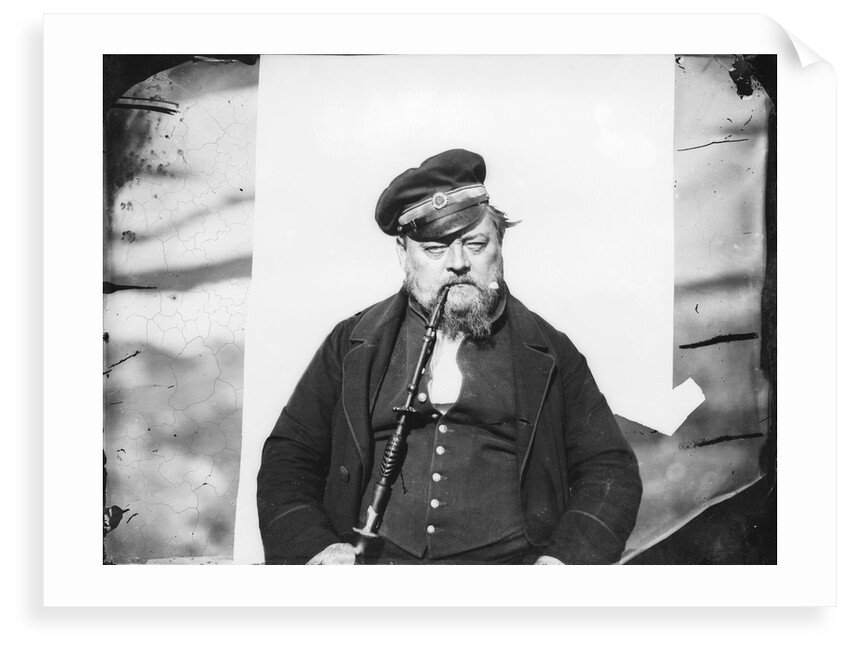 Man with a hookah by Edward Augustus Inglefield