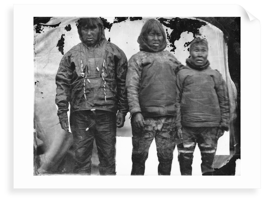 Portrait of Inuit group by Edward Augustus Inglefield