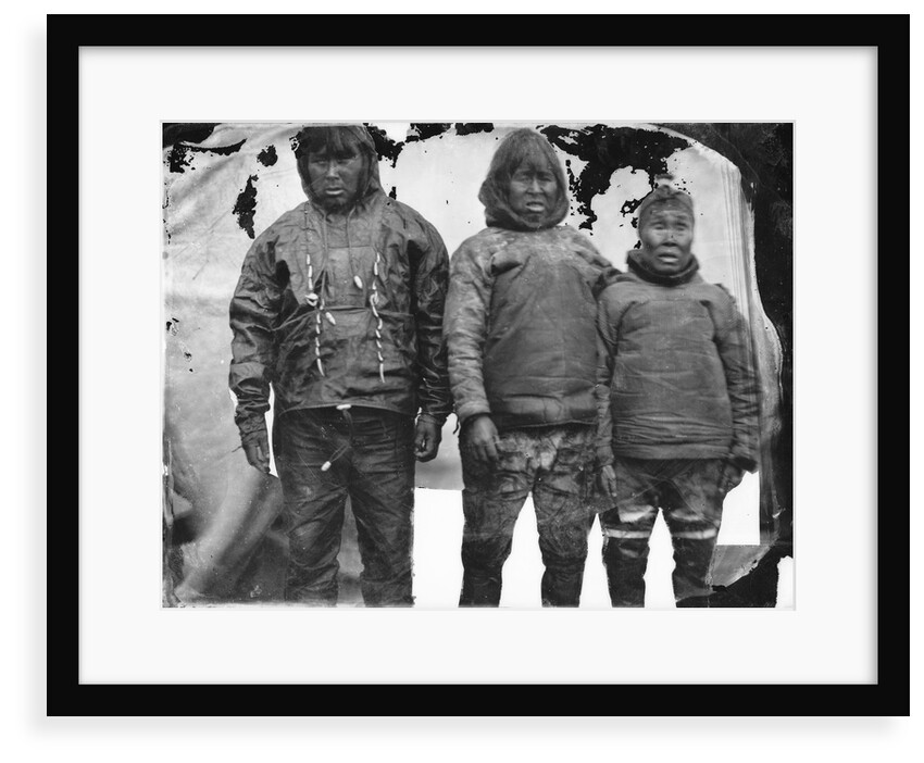 Portrait of Inuit group by Edward Augustus Inglefield