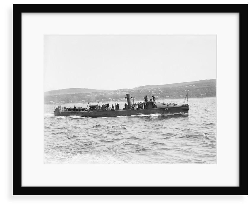 Torpedo boat, 1st class HMS 'TB 97' (1893), during trials period by unknown