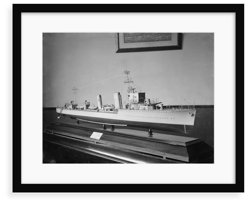 Builder's model of HMS 'Amazon' circa 1926 by unknown