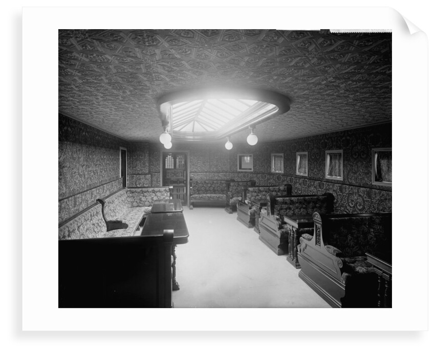 First Class Smoking Room of the 'Australia' (1892) by Bedford Lemere & Co.