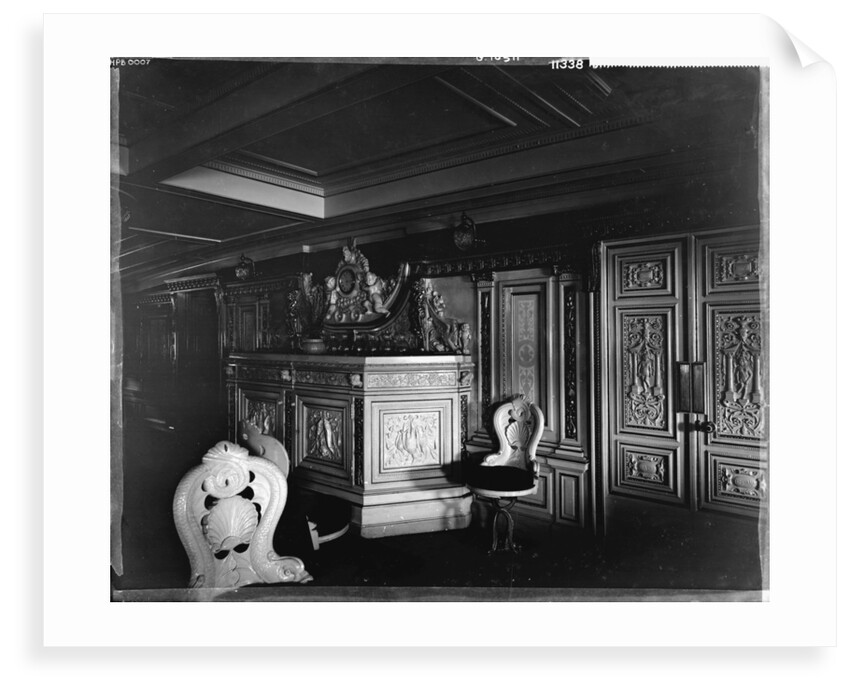 Second Class Dining Saloon on the 'Rome' (1881) by Bedford Lemere & Co.