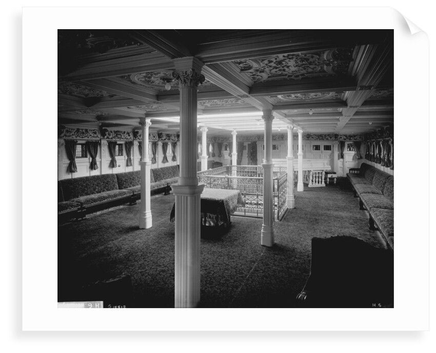Music Room of the ''Himalaya'' (1892) by Bedford Lemere & Co.