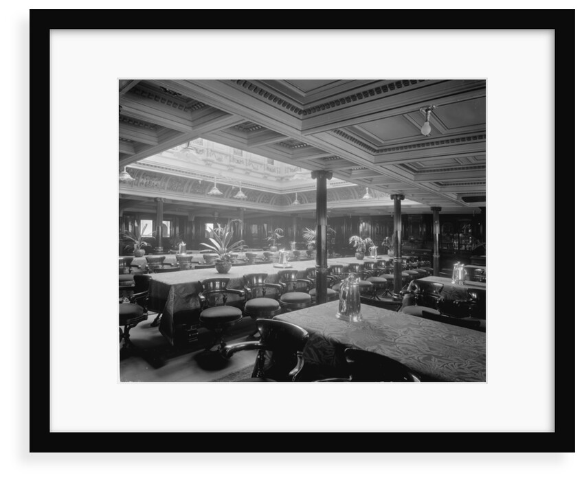 First Class Dining Salon on the 'Omrah' (1899) by Bedford Lemere & Co.