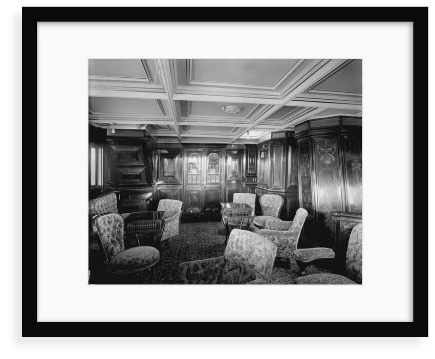 First Class Drawing Room on the 'Omrah' (1899) by Bedford Lemere & Co.