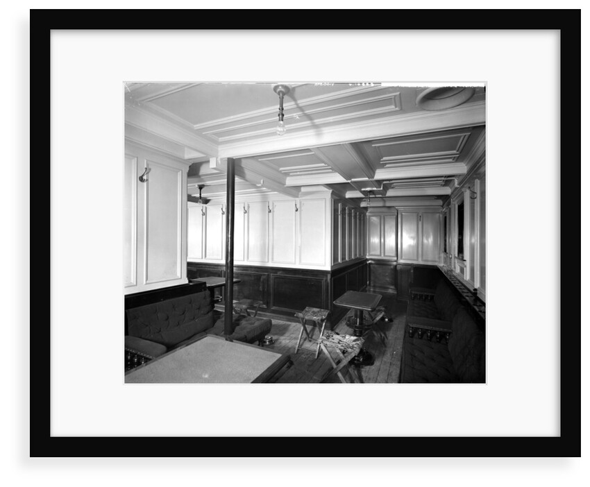 Second Class Smoking Room on the 'Omrah' (1899) by Bedford Lemere & Co.