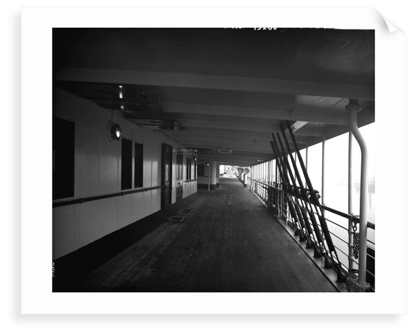 First Class Promenade on the 'Omrah' (1899) by Bedford Lemere & Co.