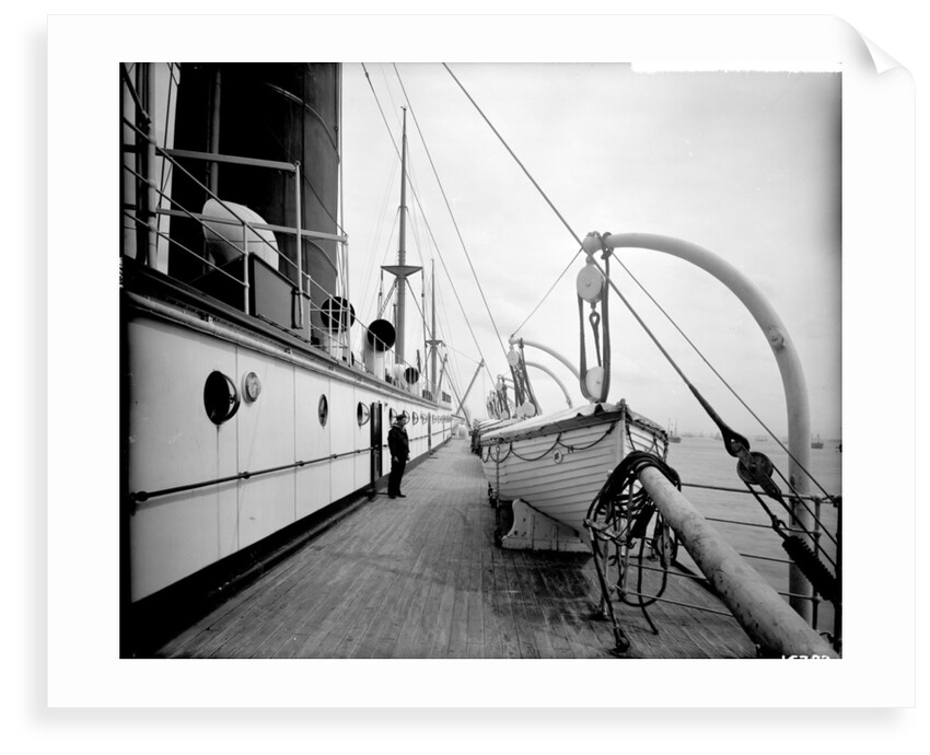 Boat Deck on the 'Saxonia' (1900) by Bedford Lemere & Co.