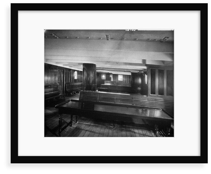 Third Class Ladies' Room on the 'Saxonia' (1900) by Bedford Lemere & Co.