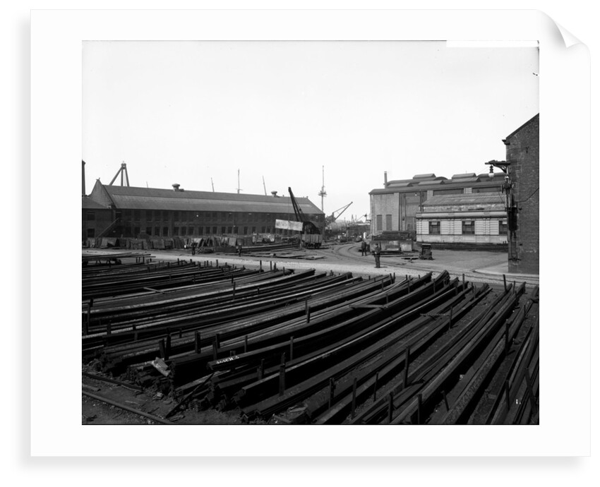 Stackyard at John Brown & Co. Ltd, Clydebank, 1901 by Bedford Lemere & Co.