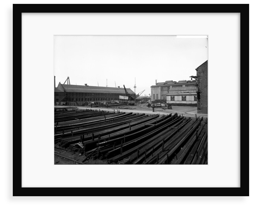 Stackyard at John Brown & Co. Ltd, Clydebank, 1901 by Bedford Lemere & Co.