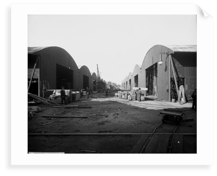 Wood Drying Sheds at John Brown & Co. Ltd, Clydebank, 1901 by Bedford Lemere & Co.