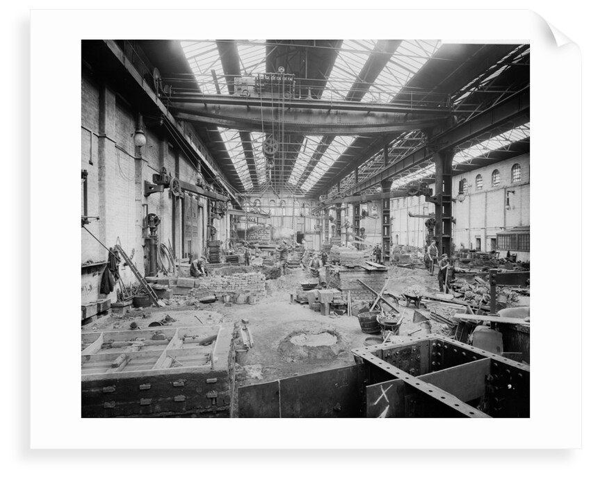 Brass Foundry at John Brown & Co. Ltd, Clydebank, 1901 by Bedford Lemere & Co.