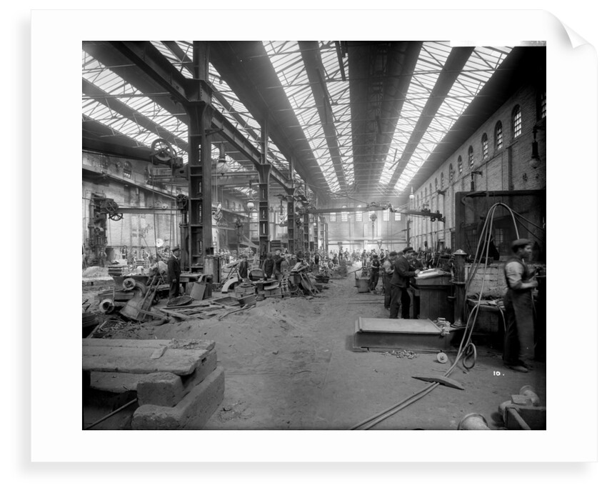 Brass Foundry at John Brown & Co. Ltd, Clydebank, 1901 by Bedford Lemere & Co.