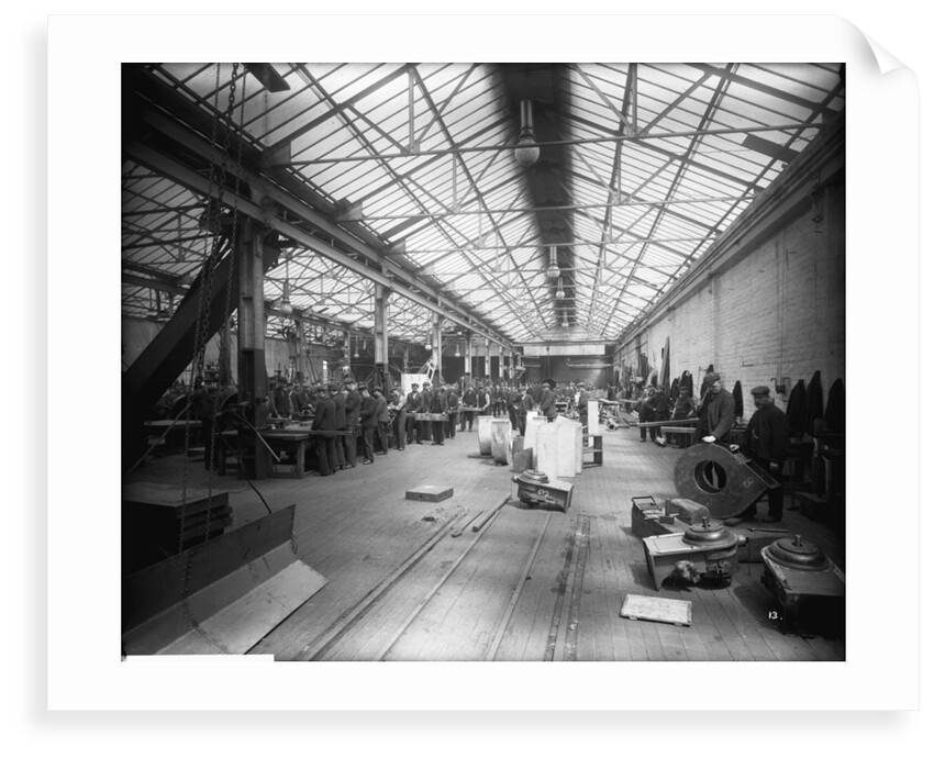 Sheet Iron Shop at John Brown & Co. Ltd, Clydebank, 1901 by Bedford Lemere & Co.