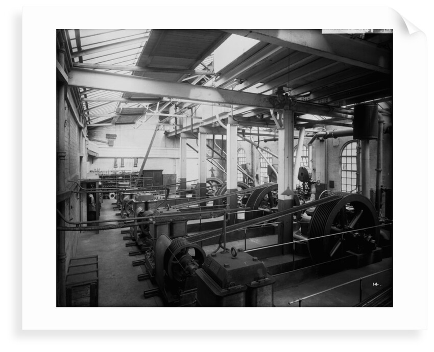 Engine Works generating station at John Brown & Co. Ltd, Clydebank, 1901 by Bedford Lemere & Co.