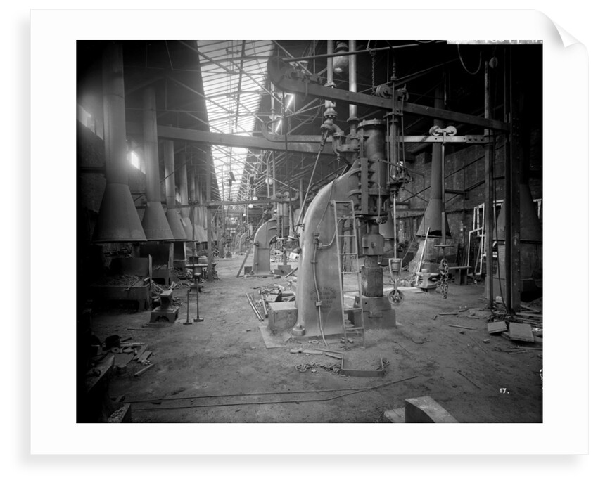 Engine Works Smithy at John Brown & Co. Ltd, Clydebank, 1901 by Bedford Lemere & Co.