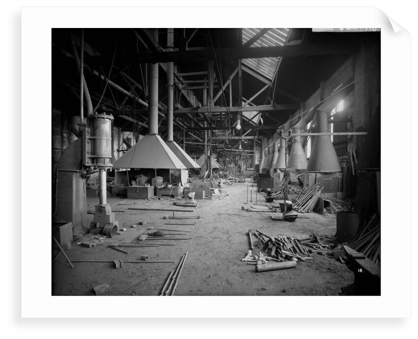 Shipyard Smithy at John Brown & Co. Ltd, Clydebank, 1901 by Bedford Lemere & Co.