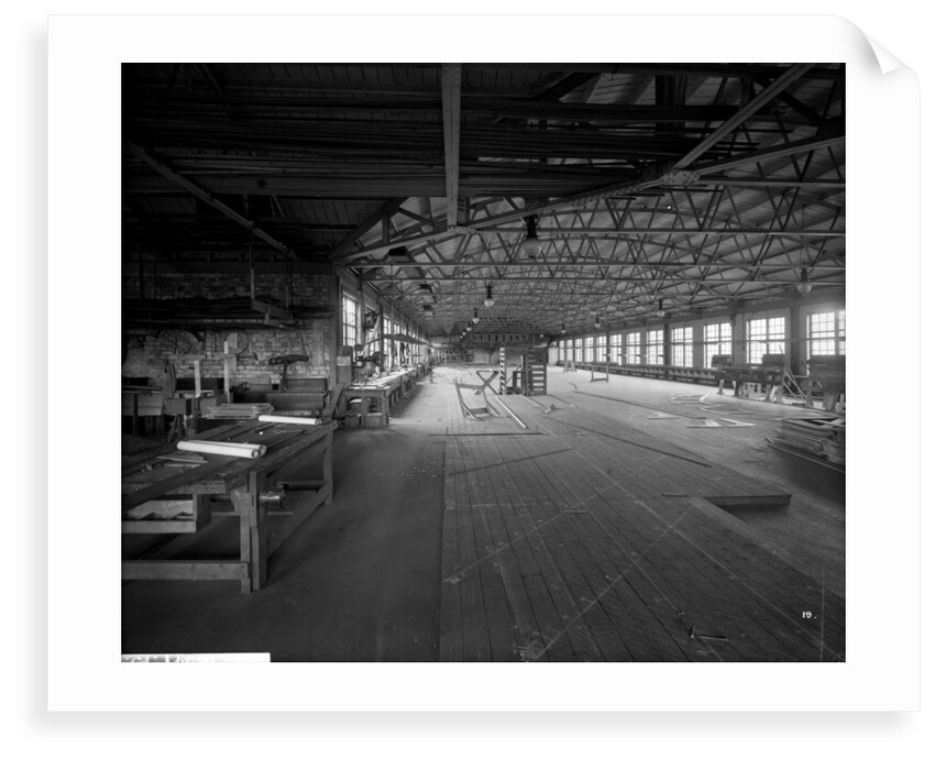 Mould Loft at John Brown & Co. Ltd, Clydebank, 1901 by Bedford Lemere & Co.