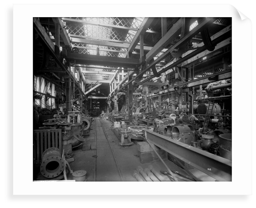 Small Machine Shop in the Engine Works at John Brown & Co. Ltd, Clydebank, 1901 by Bedford Lemere & Co.